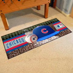 Chicago Cubs Baseball Runner Rug - 30in. x 72in. - Chicago Cubs