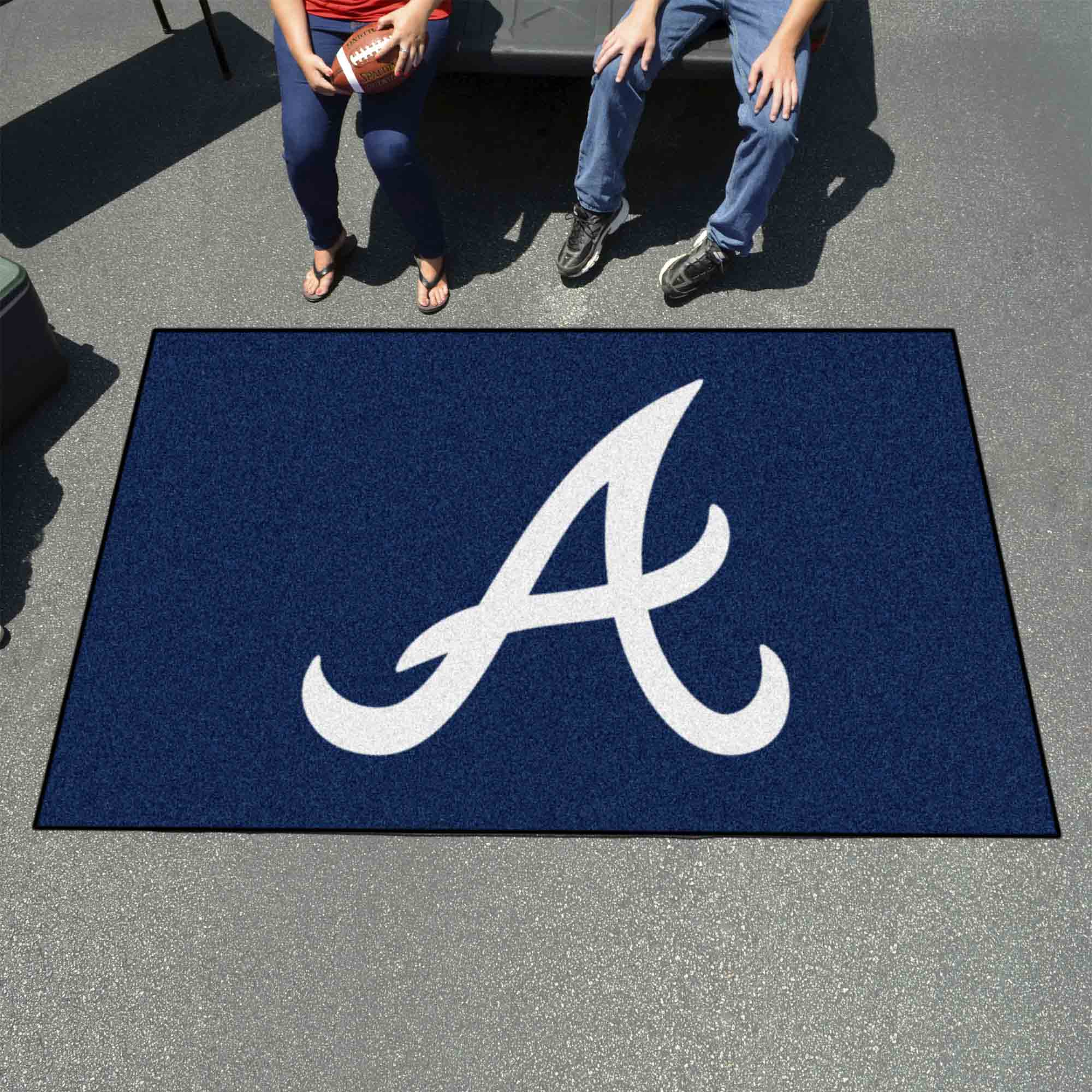 Atlanta Braves Ulti-Mat Rug - 5ft. x 8ft. - Atlanta Braves