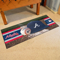 Atlanta Braves Baseball Runner Rug - 30in. x 72in. - Atlanta Braves