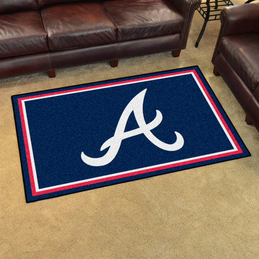 Atlanta Braves 5ft. x 8 ft. Plush Area Rug