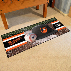 Baltimore Orioles Baseball Runner Rug - 30in. x 72in. - Baltimore Orioles