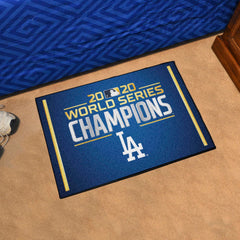 Los Angeles Dodgers 2020 MLB World Series Champions Starter Mat Accent Rug - 19in. x 30in.