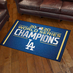 Los Angeles Dodgers 2020 MLB World Series Champions 3ft. x 5ft. Plush Area Rug