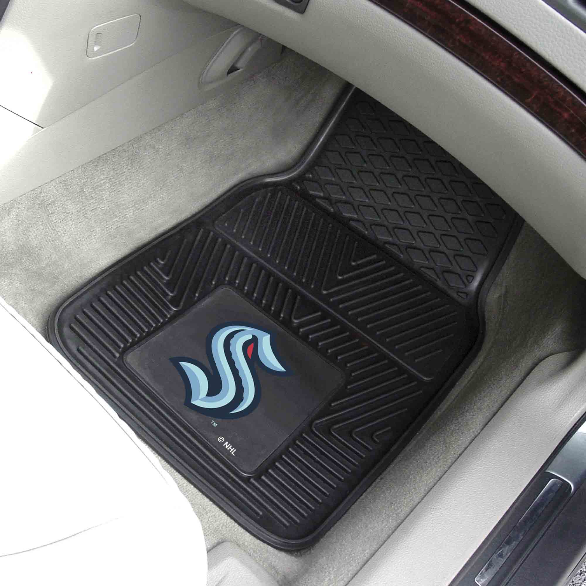 Seattle Kraken Heavy Duty Car Mat Set - 2 Pieces - Seattle Kraken