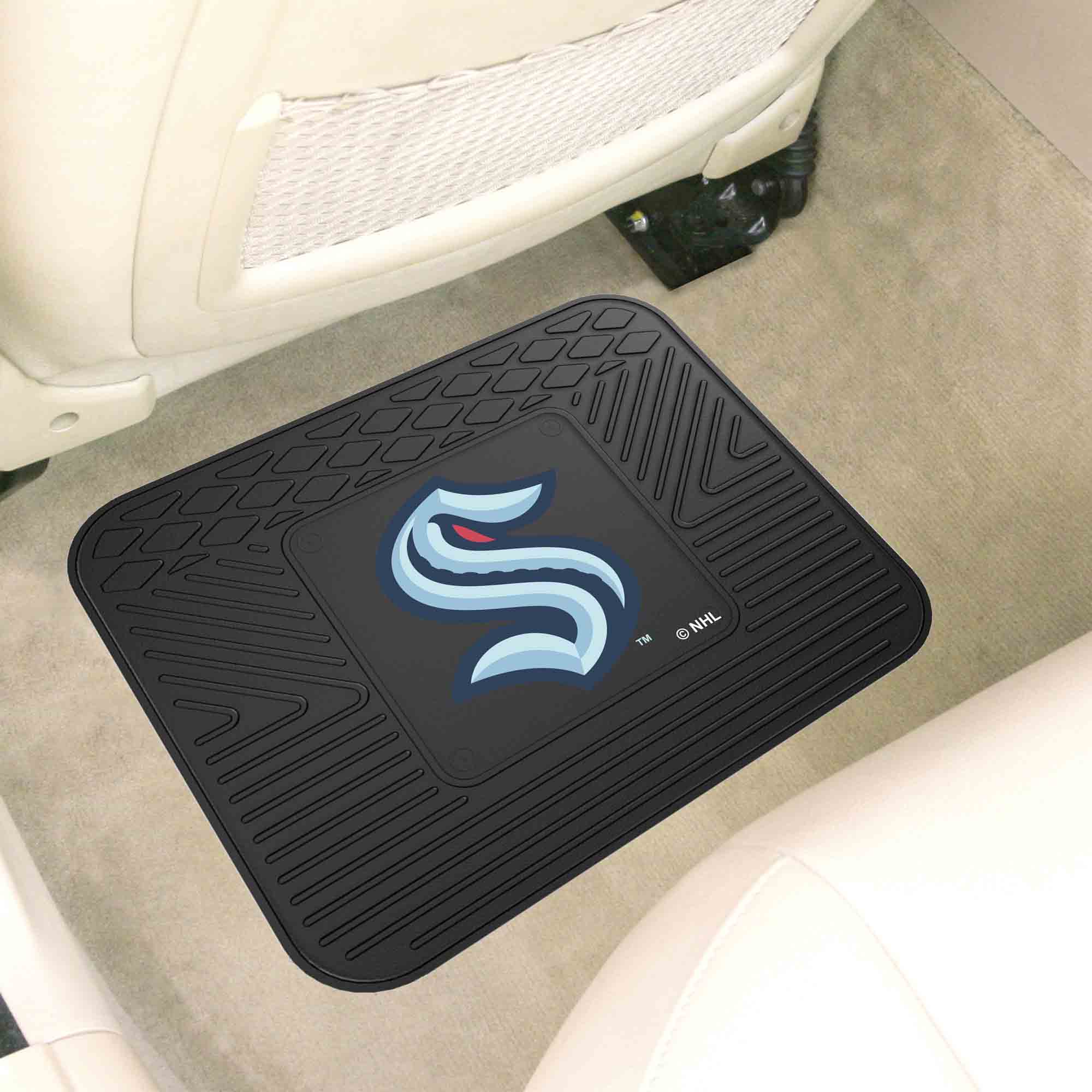 Seattle Kraken Back Seat Car Utility Mat - 14in. x 17in.