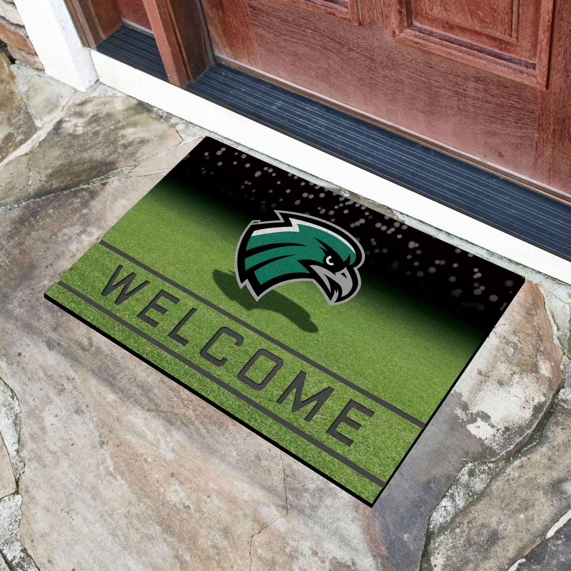 Northeastern State Riverhawks Rubber Door Mat - 18in. x 30in.