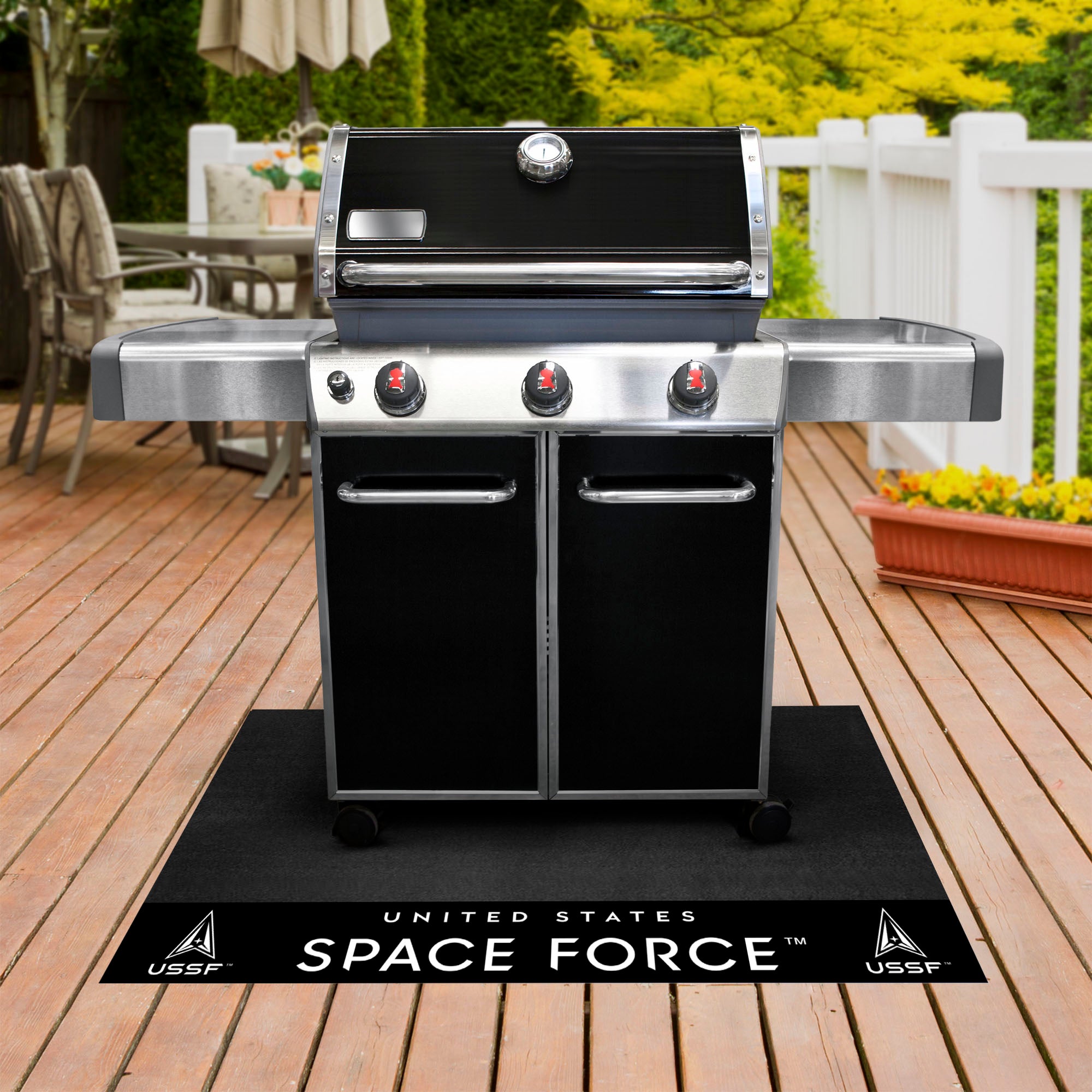 U.S. Space Force Vinyl Grill Mat - 26in. x 42in.