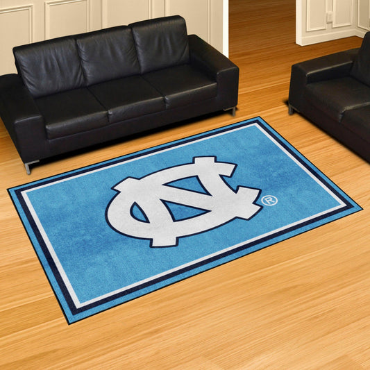 North Carolina Tar Heels 5ft. x 8 ft. Plush Area Rug - North Carolina