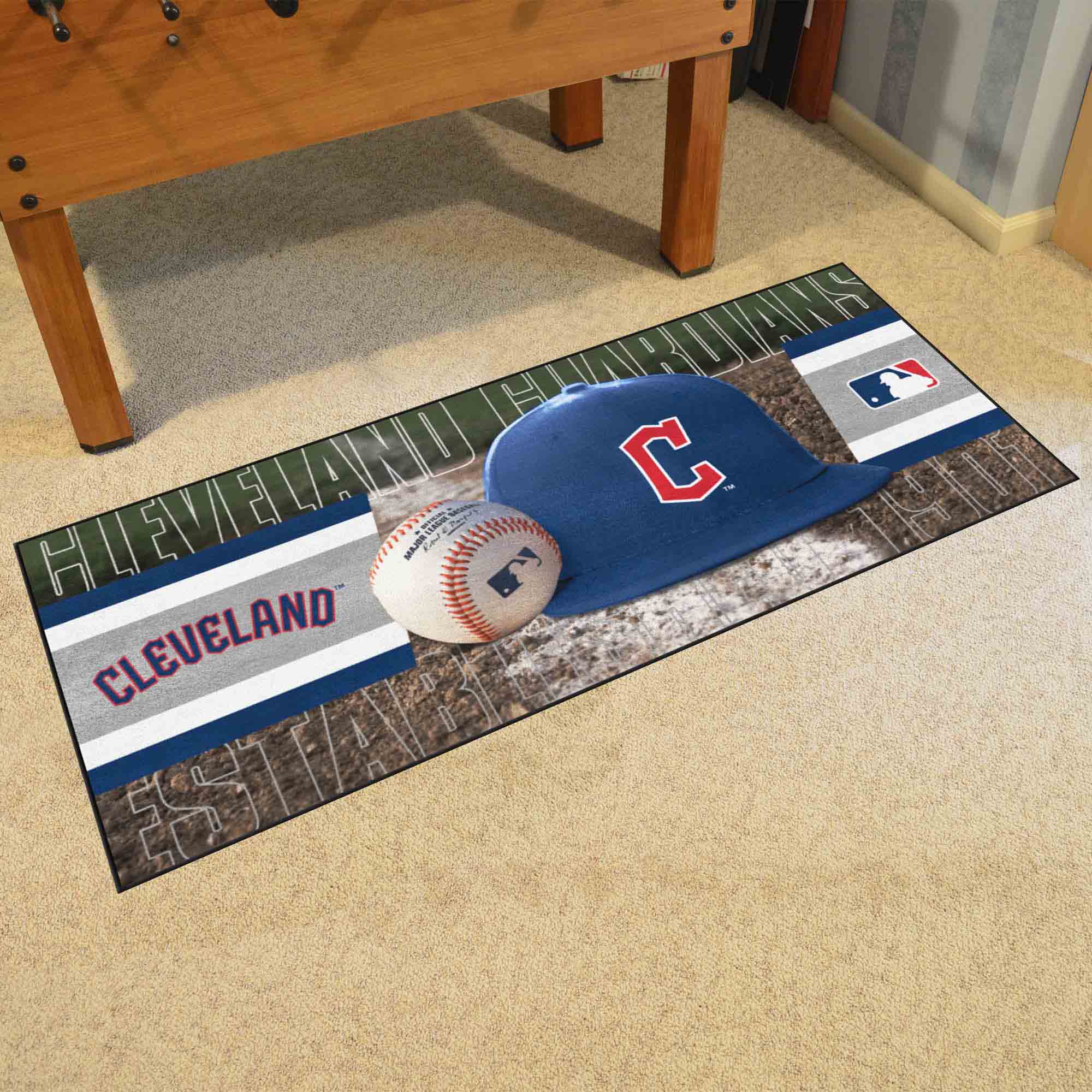 Cleveland Guardians Baseball Runner Rug - 30in. x 72in.