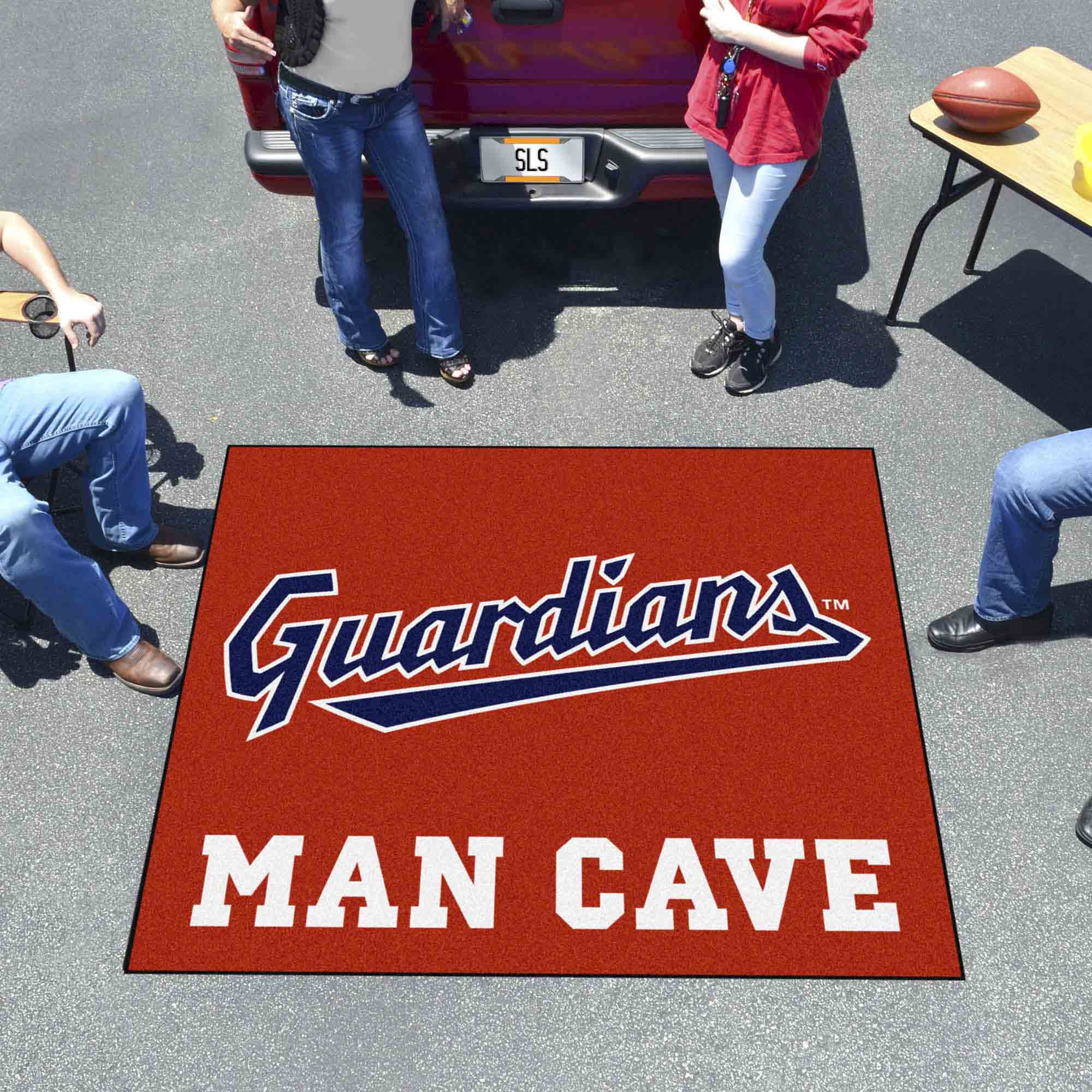 Cleveland Guardians Man Cave Tailgater Rug - 5ft. x 6ft.