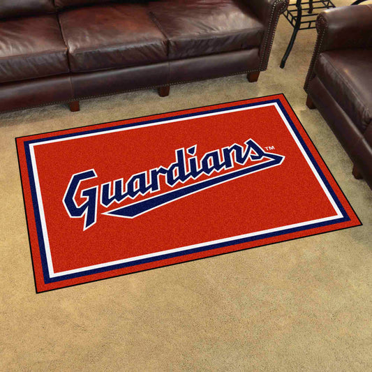 Cleveland Guardians 4ft. x 6ft. Plush Area Rug