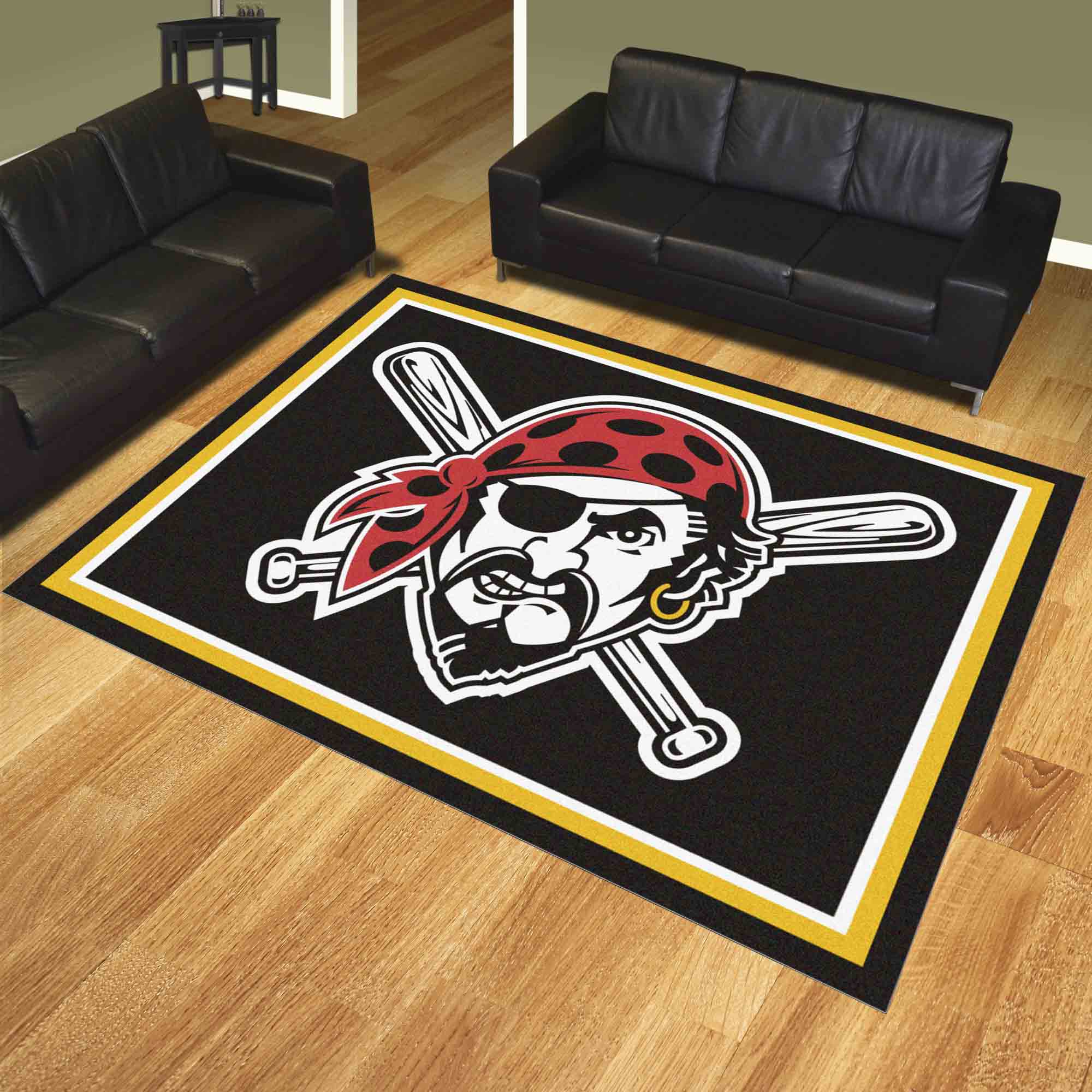 Pittsburgh Pirates 8ft. x 10 ft. Plush Area Rug