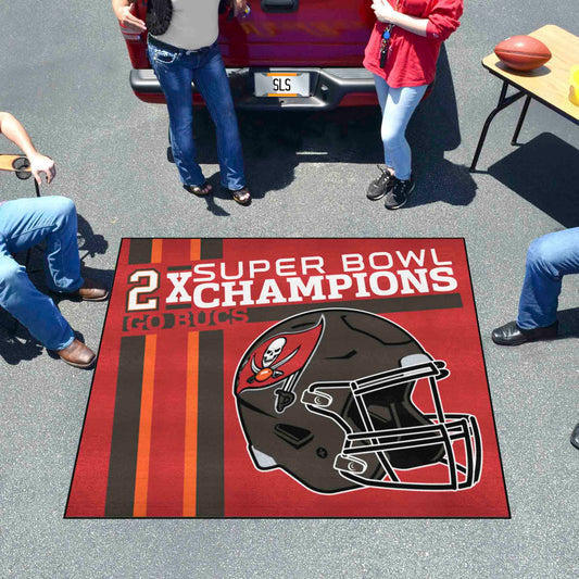 Alfombra Dynasty Tailgater de los Tampa Bay Buccaneers: 5 pies x 6 pies.