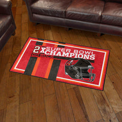 Tampa Bay Buccaneers Dynasty 3ft. x 5ft. Plush Area Rug