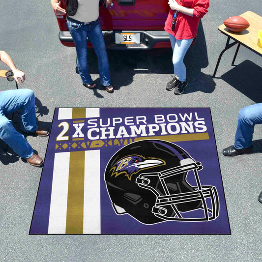 Baltimore Ravens Dynasty Tailgater Rug - 5ft. x 6ft. - Baltimore Ravens