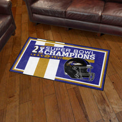 Baltimore Ravens Dynasty 3ft. x 5ft. Plush Area Rug - Baltimore Ravens