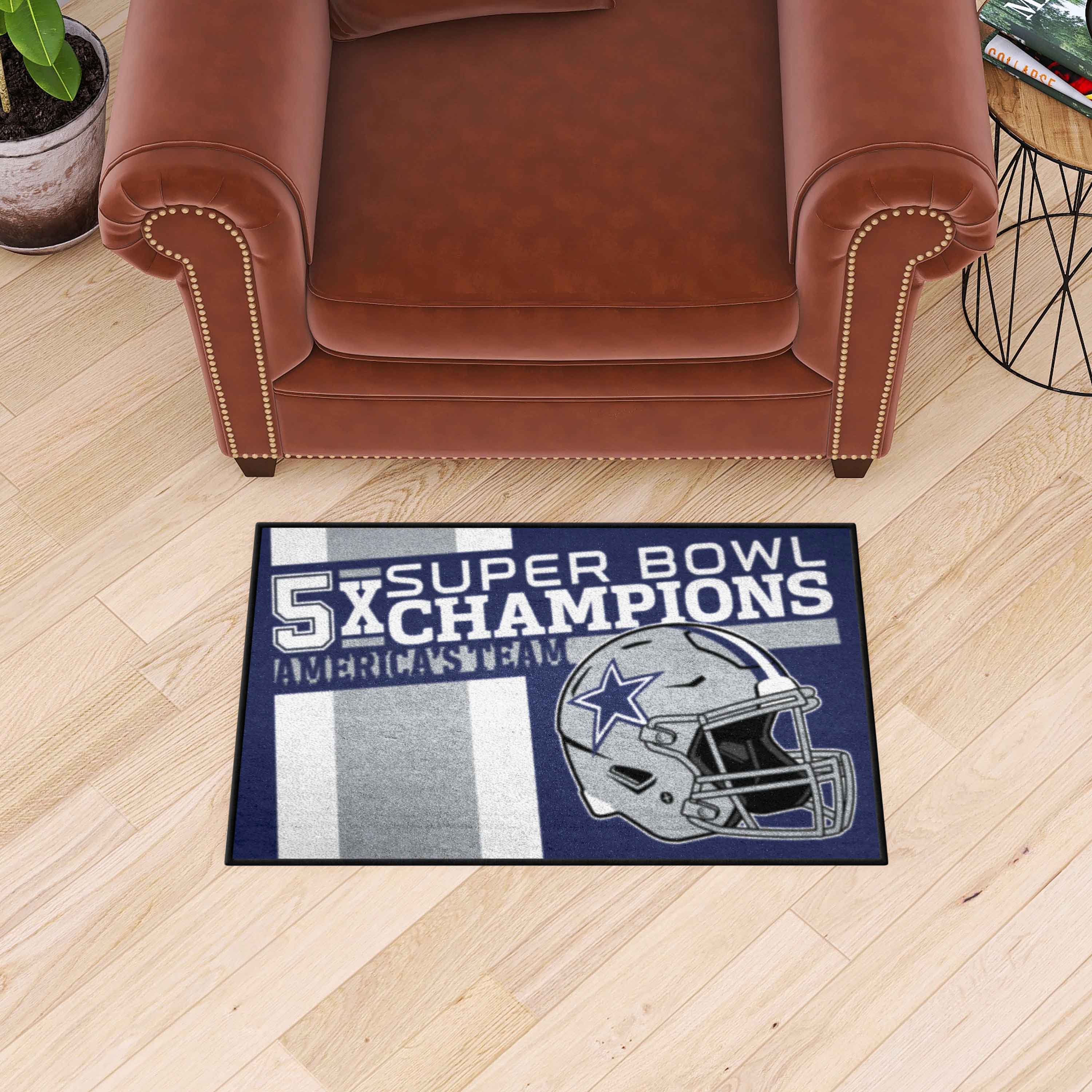 Dallas Cowboys Dynasty Starter Mat Accent Rug - 19in. x 30in. - Dallas Cowboys