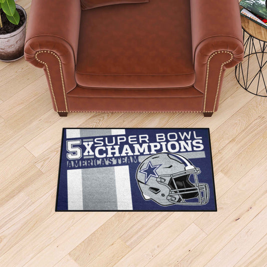 Dallas Cowboys Dynasty Starter Mat Accent Rug - 19in. x 30in.