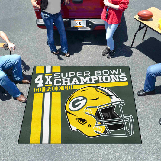 Green Bay Packers Dynasty Tailgater Rug - 5ft. x 6ft.