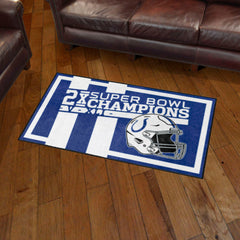 Indianapolis Colts Dynasty 3ft. x 5ft. Plush Area Rug