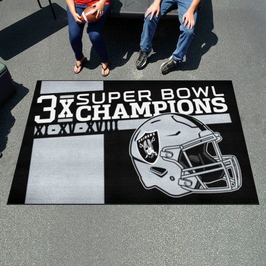 Las Vegas Raiders Ulti-Mat Rug - 5ft. x 8ft.