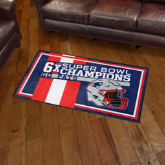 New England Patriots Dynasty 3ft. x 5ft. Plush Area Rug