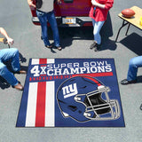 New York Giants Dynasty Tailgater Rug - 5ft. x 6ft.