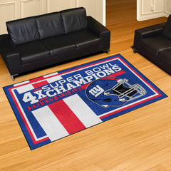 New York Giants Dynasty 5ft. x 8ft. Plush Area Rug