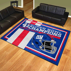 New York Giants Dynasty 8ft. x 10ft. Plush Area Rug - New York Giants