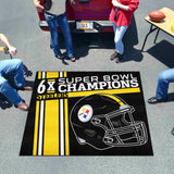 Pittsburgh Steelers Dynasty Tailgater Rug - 5ft. x 6ft.