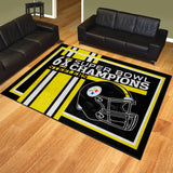 Pittsburgh Steelers Dynasty 8ft. x 10ft. Plush Area Rug