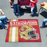 San Francisco 49ers Dynasty Tailgater Rug - 5ft. x 6ft.