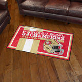 San Francisco 49ers Dynasty 3ft. x 5ft. Plush Area Rug