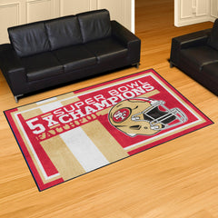 San Francisco 49ers Dynasty 5ft. x 8ft. Plush Area Rug