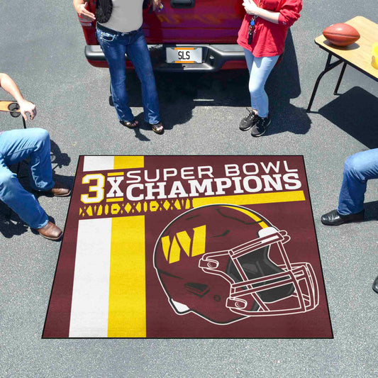 Washington Commanders Dynasty Tailgater Rug - 5ft. x 6ft.