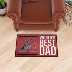 Arizona Diamondbacks Starter Mat Accent Rug - 19in. x 30in. World's Best Dad Starter Mat