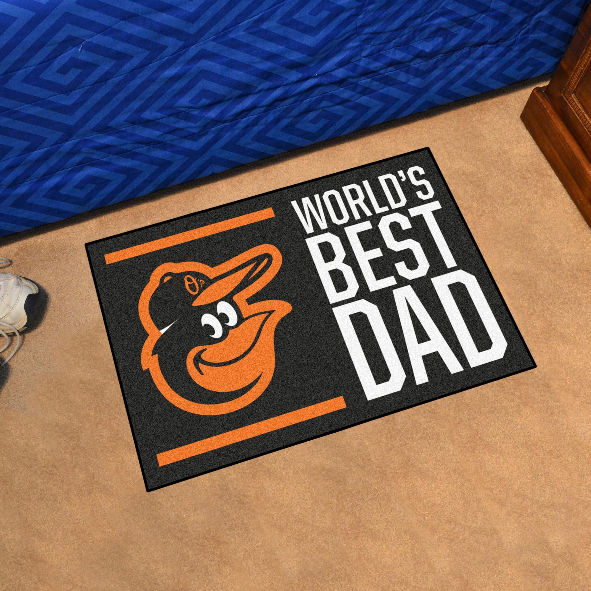 Baltimore Orioles Starter Mat Accent Rug - 19in. x 30in. World's Best Dad Starter Mat - Baltimore Orioles