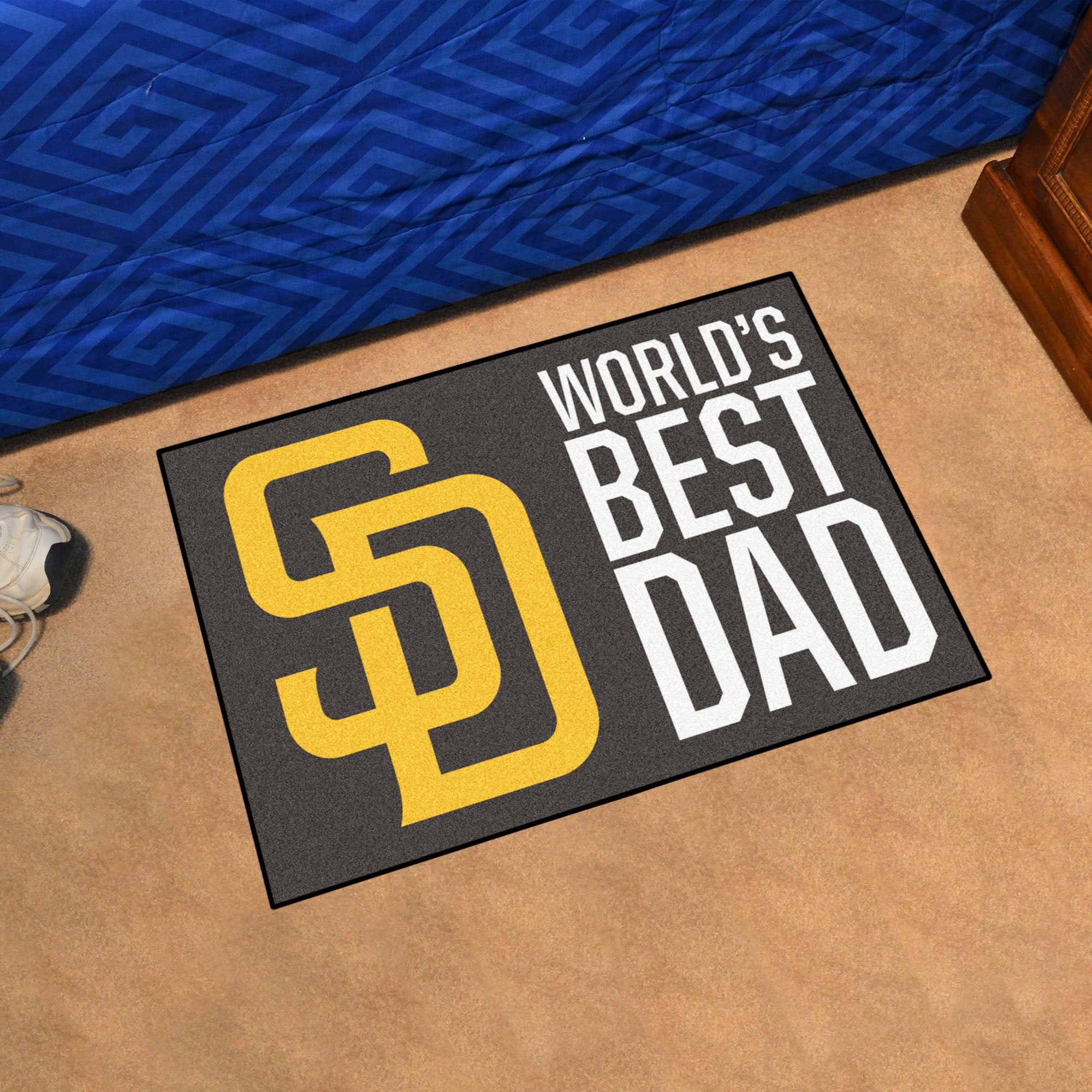 San Diego Padres Starter Mat Accent Rug - 19in. x 30in. World's Best Dad Starter Mat