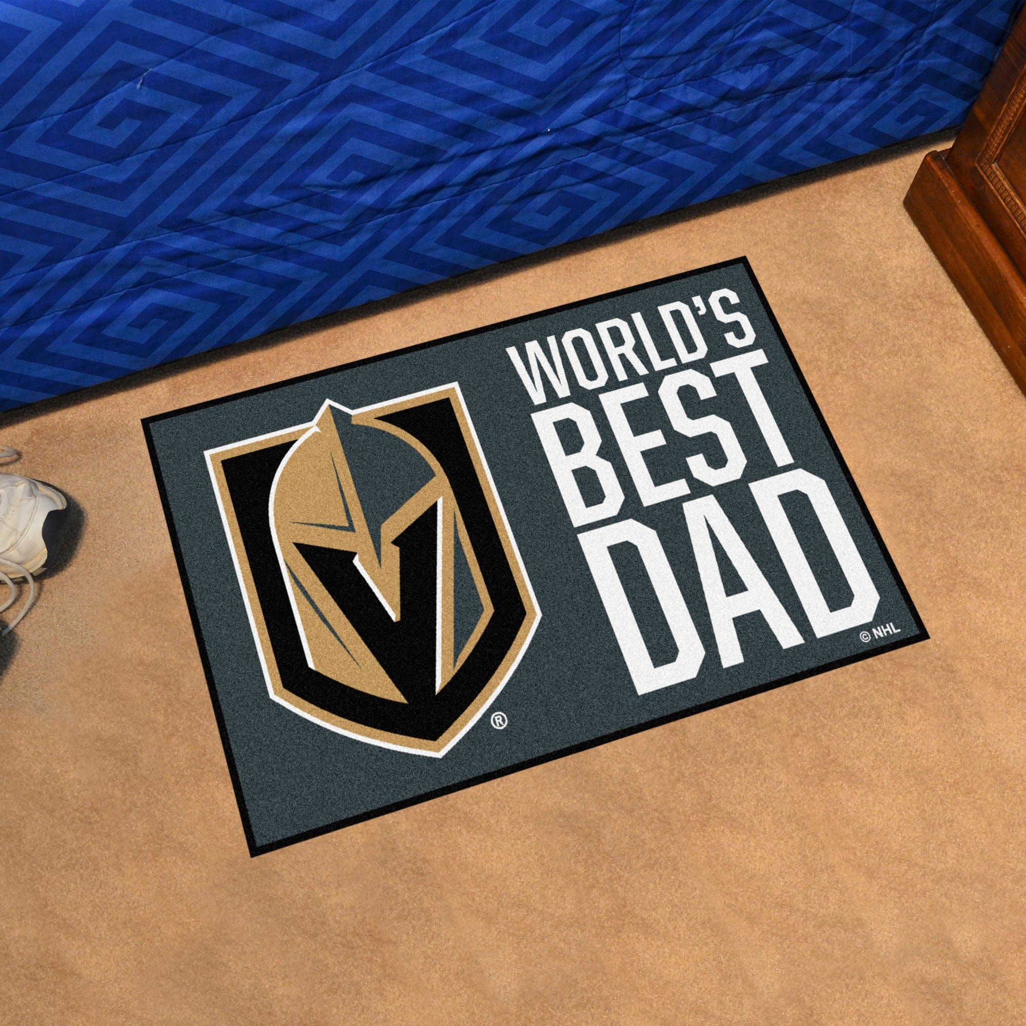 Vegas Golden Knights Starter Mat Accent Rug - 19in. x 30in. World's Best Dad Starter Mat