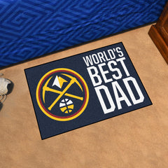 Denver Nuggets Starter Mat Accent Rug - 19in. x 30in. World's Best Dad Starter Mat