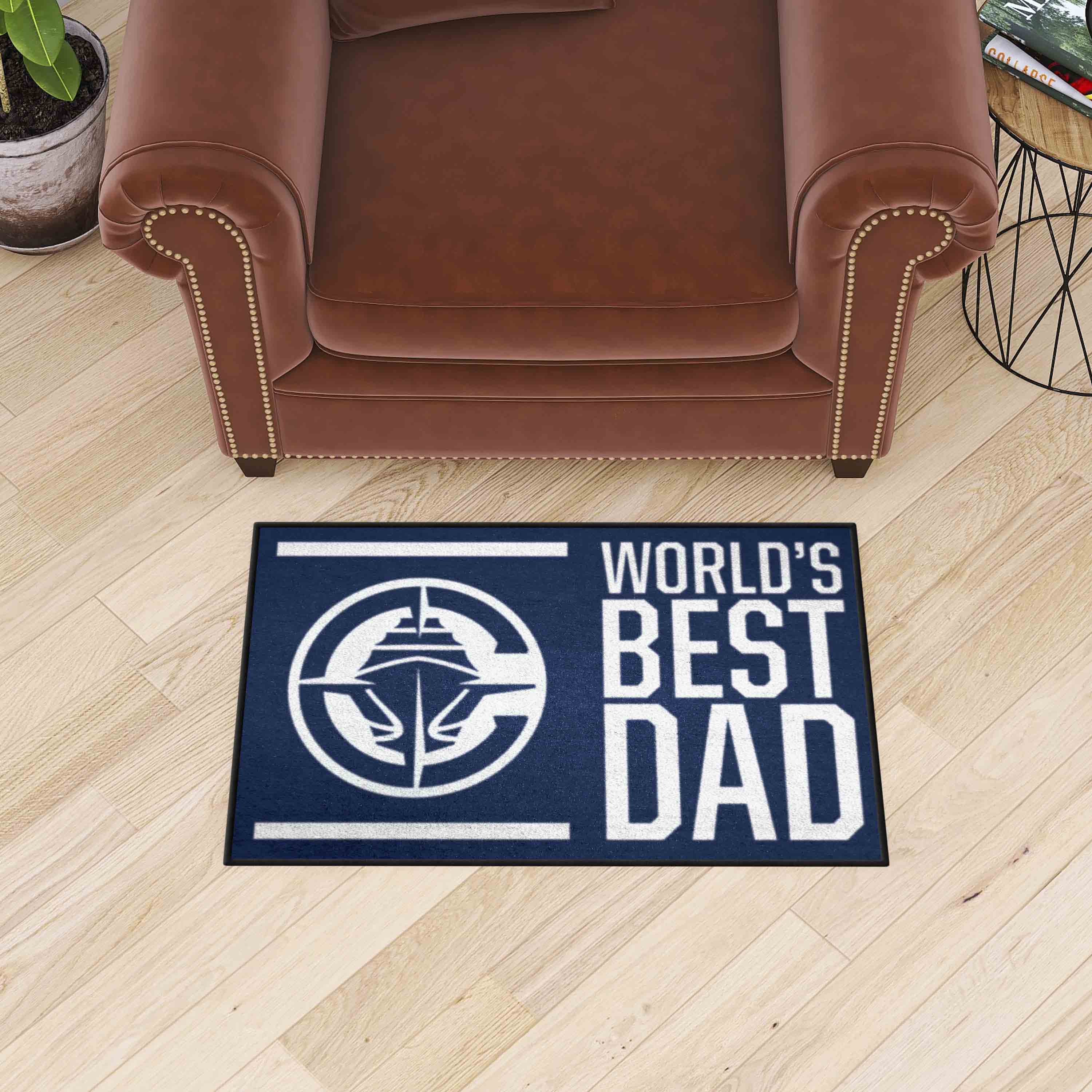 Los Angeles Clippers Starter Mat Accent Rug - 19in. x 30in. World's Best Dad Starter Mat