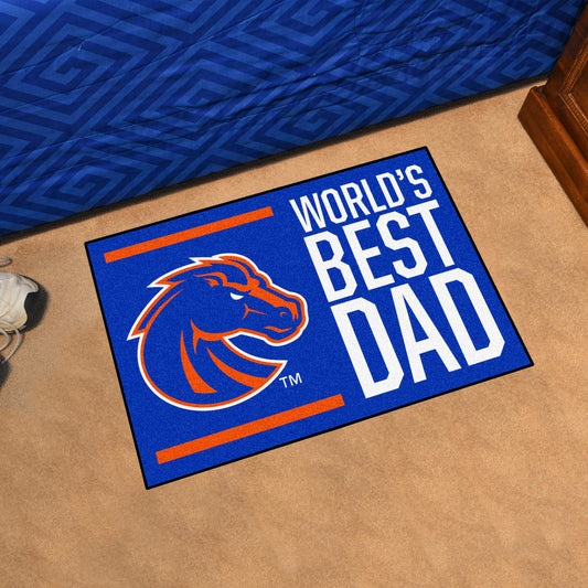 Boise State Broncos Starter Mat Accent Rug - 19in. x 30in. World's Best Dad Starter Mat