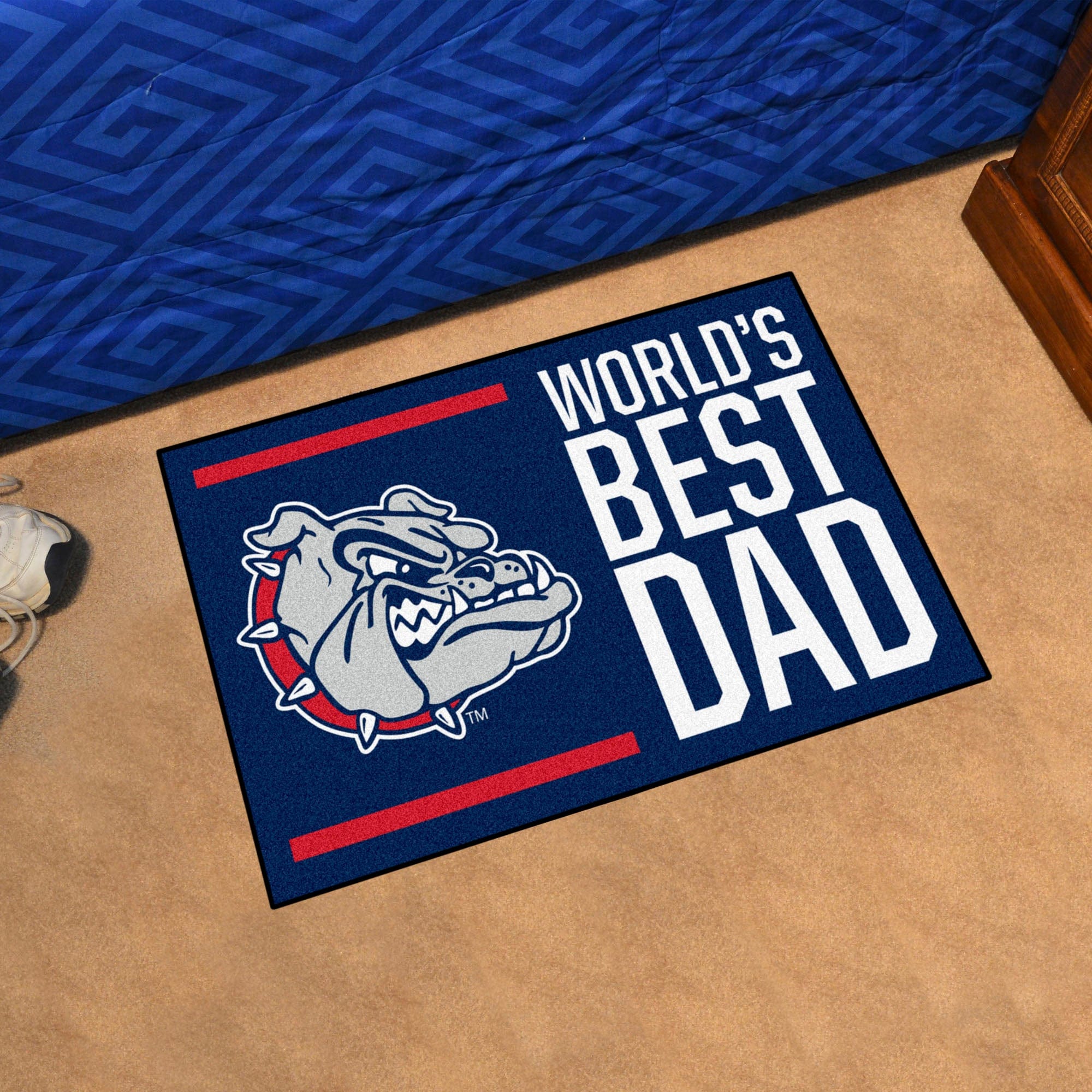 Gonzaga Bulldogs Starter Mat Accent Rug - 19in. x 30in. World's Best Dad Starter Mat - Gonzaga