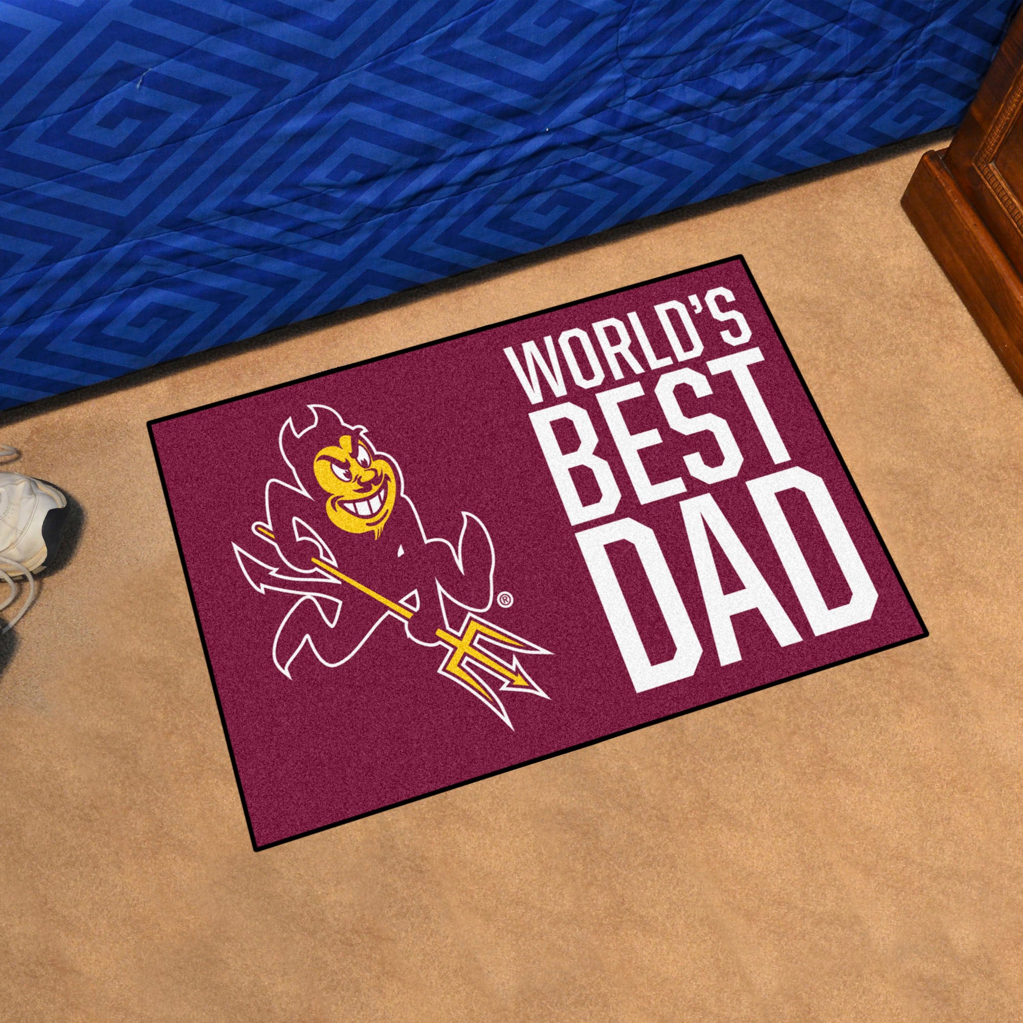 Arizona State Sun Devils Starter Mat Accent Rug - 19in. x 30in. World's Best Dad Starter Mat