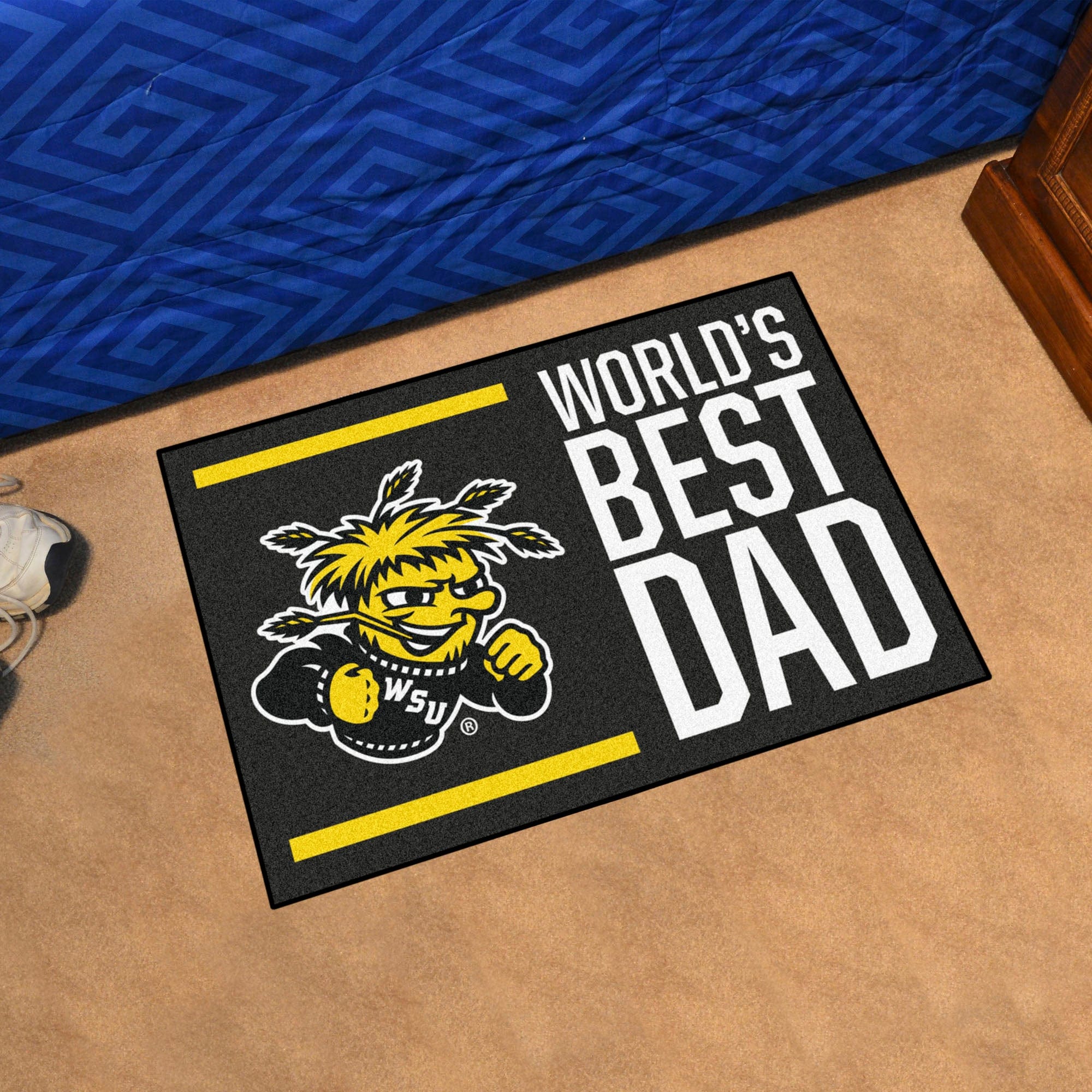 Wichita State Shockers Starter Mat Accent Rug - 19in. x 30in. World's Best Dad Starter Mat