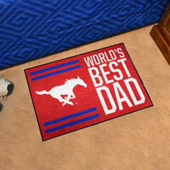 SMU Mustangs Starter Mat Accent Rug - 19in. x 30in. World's Best Dad Starter Mat