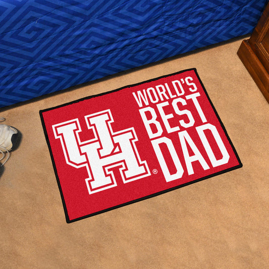 Houston Cougars Starter Mat Accent Rug - 19in. x 30in. World's Best Dad Starter Mat