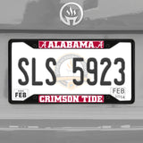 Alabama Crimson Tide Metal License Plate Frame Black Finish