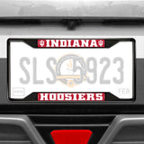 Indiana Hooisers Metal License Plate Frame Black Finish