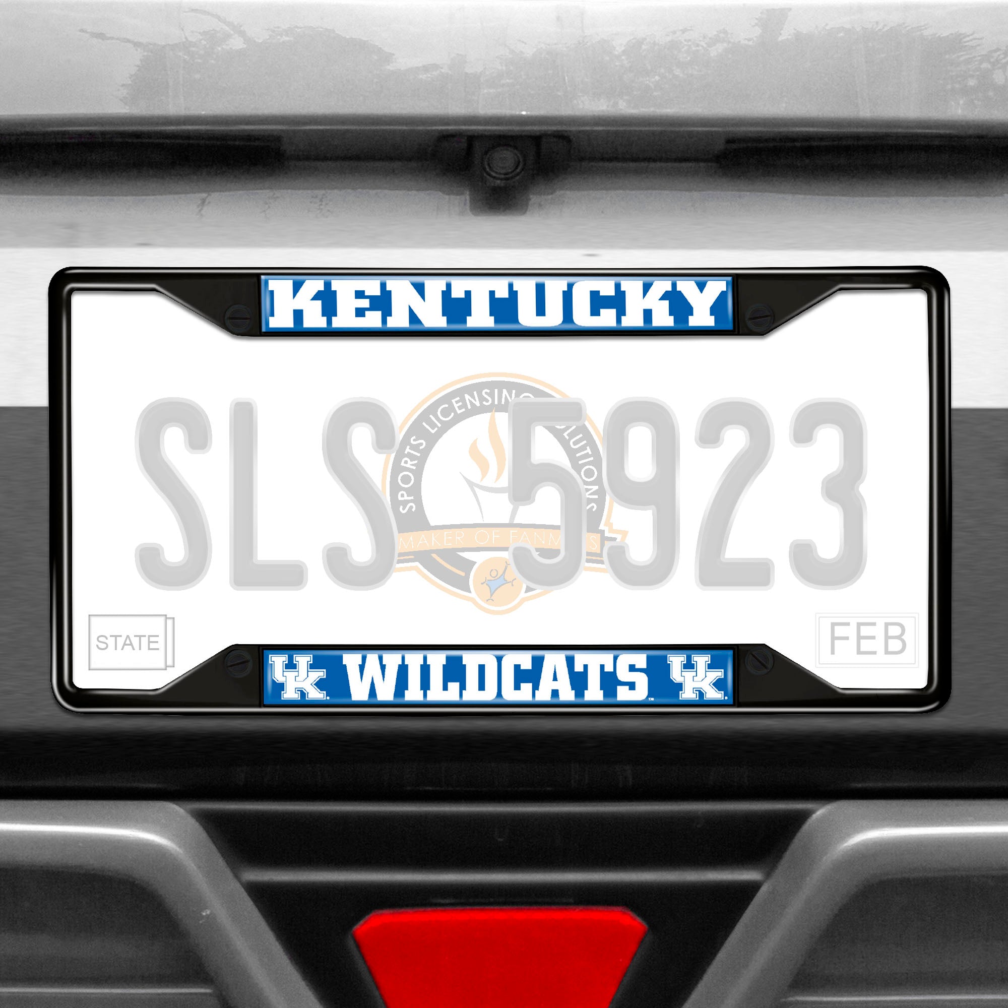 Kentucky Wildcats Metal License Plate Frame Black Finish - Kentucky